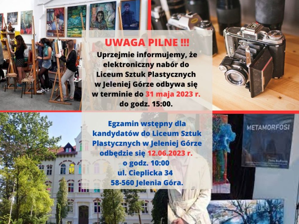 Nabór Liceum Sztuk Plastycznych