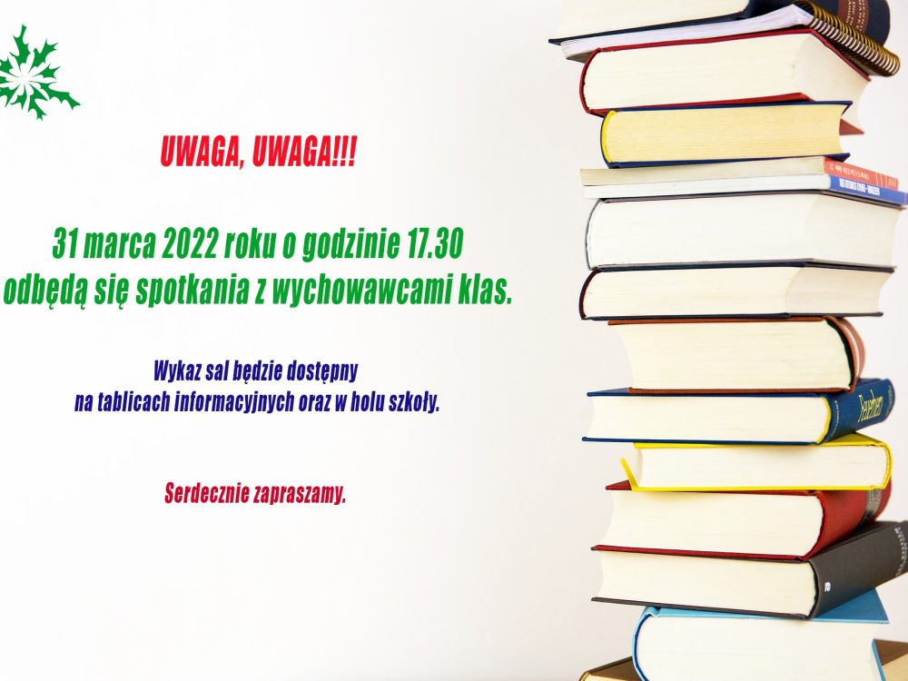 31.03.2022 Zebranie Rodziców