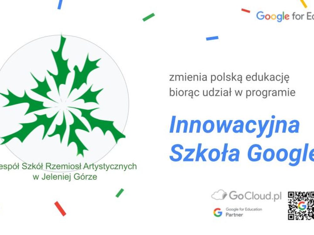 Jesteśmy innowacyjną Szkołą Google!!!