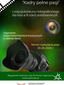 Konkurs fotograficzny „Kadry pełne pasji”,