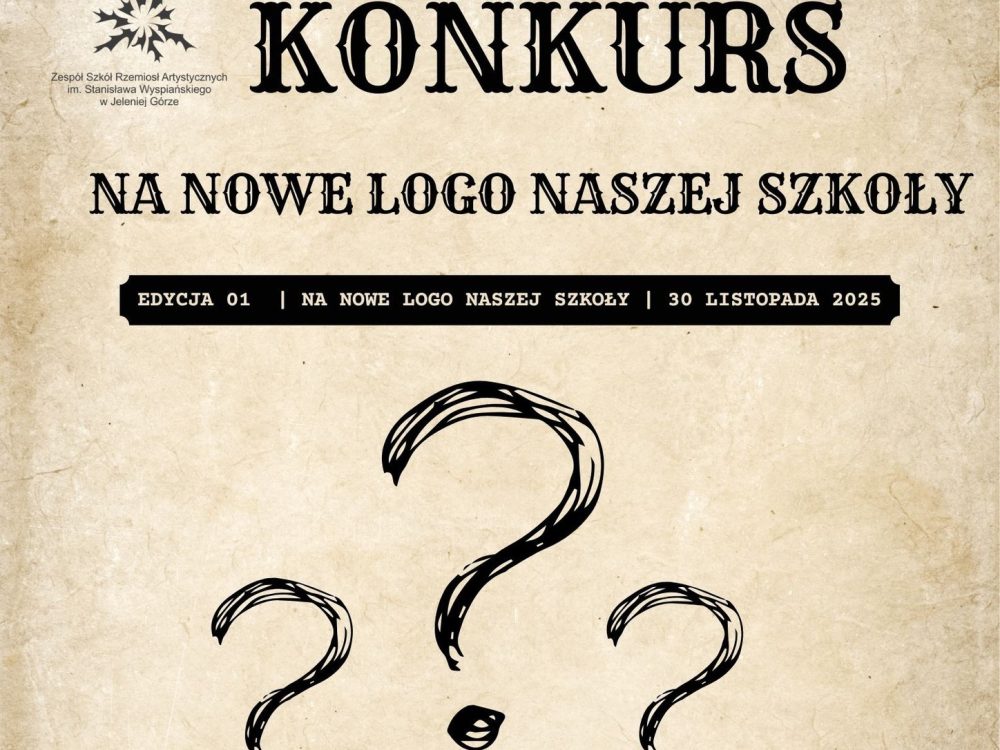 KONKURS NA NOWE LOGO SZKOŁY!