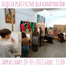 Zajęcia z rysunku i malarstwa dla kandydatów do „Plastyka”